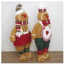 Ver imagem 4 de Decoração Dupla Bonecos Natal Ginger Biscoito Natalino 46cm