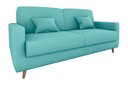 Ver imagem 2 de Sofá Cama Emilia Veludo Verde Menta E437 - Matrix
