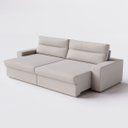 Ver imagem 6 de Sofá Montreal Retrátil e Reclinável 2,40m em Linho Off White - Home Mobily