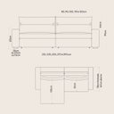 Ver imagem 4 de Sofá Montreal Retrátil e Reclinável 2,40m em Linho Off White - Home Mobily