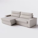 Ver imagem 1 de Sofá Montreal Retrátil e Reclinável 2,40m em Linho Off White - Home Mobily