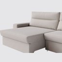 Ver imagem 3 de Sofá Montreal Retrátil e Reclinável 2,40m em Linho Off White - Home Mobily