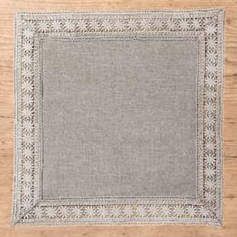 Guardanapo Avulso Quadrado 45x45cm 1635 - Rafimex Cinza