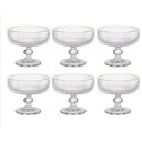 Ver imagem 1 de Taça Sobremesa de Vidro Graffiato 310ml Borda Dourada HAUSKRAFT