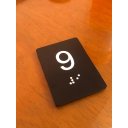 Ver imagem 2 de Kit 10 Placas Braile Ps do 9° Andar Elevador Preto