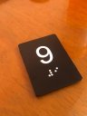 Ver imagem 2 de Kit 10 Placas Braile Ps do 9° Andar Elevador Preto