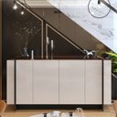 Ver imagem 1 de Buffet 4 Portas Sau Off White Nogueira Preto