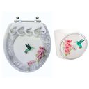 Ver imagem 1 de Assento Sanitário Sabatini e Lixeira Decoradas Preto