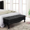Ver imagem 2 de Calçadeira Recamier Queen 1,60m Vicenza Suede - Pallazio - Preto