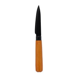 Jogo 4 Facas do Chef, Peixeira, Japonesa, Legumes Wood Black - 3