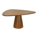 Ver imagem 1 de Mesa de Jantar Cone 6 Lugares Triangular MDF 156cm Amêndoa Decorise