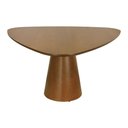 Ver imagem 5 de Mesa de Jantar Cone 6 Lugares Triangular MDF 156cm Amêndoa Decorise