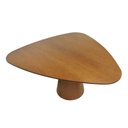 Ver imagem 3 de Mesa de Jantar Cone 6 Lugares Triangular MDF 156cm Amêndoa Decorise