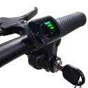 Ver imagem 7 de Bicicleta Elétrica Dobrável 400w 48v Painel Digital 30kmh Farol de Led - Cinza