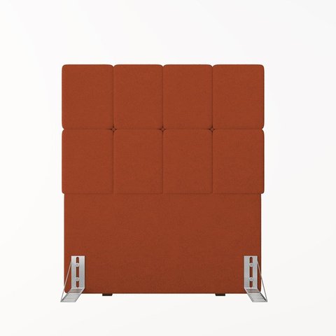 Cabeceira Solteiro 102cm Boucle Estofada Design Moderno para Quarto Linea
