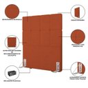 Ver imagem 5 de Cabeceira Solteiro 102cm Boucle Estofada Design Moderno para Quarto Linea