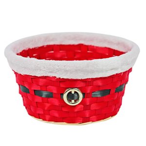 Cesta De Bambu Redonda Natal 11,5X23CM - UN