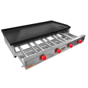 Ver imagem 2 de Chapa de Lanche Industrial à Gás 100x50cm 5mm - Metalfour