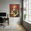 Ver imagem 1 de Quadro Decorativo Santa Inês - 70x50cm:moldura Preta