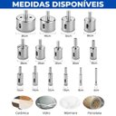 Ver imagem 6 de Serra Copo Diamantada Refrigerada 8mm Porcelanato Vidro Mármore | 05 Un