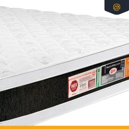Cama Box Baú com Colchão de Espuma D45 Castor Black & White Super King 193cm - 9