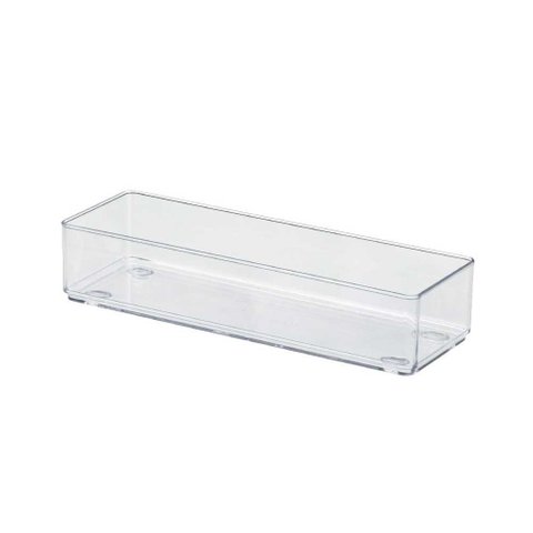 Organizador de Gaveta Transparente Antiderrapante 24x8x5cm Arthi