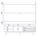 Ver imagem 5 de Rack Veneza e Painel Nilo Tv 75 Pol 200 Cm Freijo Off White Matte Colibri