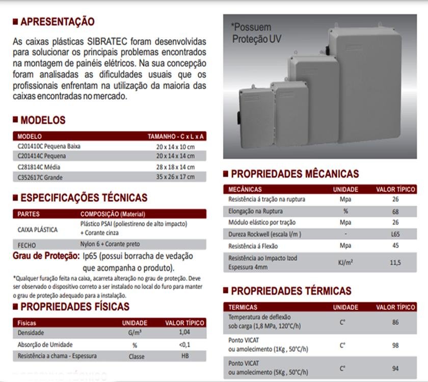 Caixa Painel Quadro Proteçao Uv Tampa Transparente 28x18x14c - 8