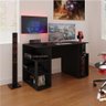 Mesa Gamer Escrivaninha para Computador com Espaço Gabinete - Preto - 5