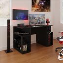 Ver imagem 5 de Mesa Gamer Escrivaninha para Computador com Espaço Gabinete - Preto