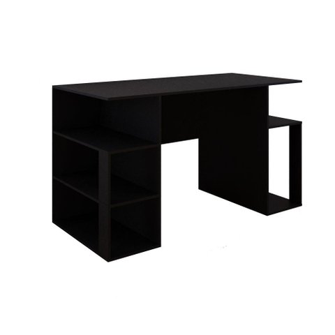 Mesa Gamer Escrivaninha para Computador com Espaço Gabinete - Preto