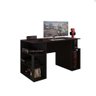 Mesa Gamer Escrivaninha para Computador com Espaço Gabinete - Preto - 3