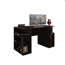 Ver imagem 3 de Mesa Gamer Escrivaninha para Computador com Espaço Gabinete - Preto