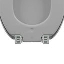 Ver imagem 3 de Kit Conjunto Fixação para Assento Vaso Sanitário Almofadado Cinza Claro| Astra