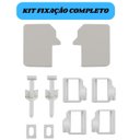 Ver imagem 2 de Kit Conjunto Fixação para Assento Vaso Sanitário Almofadado Cinza Claro| Astra