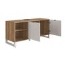 Mesa para Escritório em L 136x136cm com Balcão 2 Portas Nobile Home Office Artesano - 4