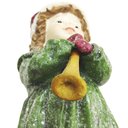 Ver imagem 7 de Escultura Menina Trompetista Natalina em Pé Decorativa 18cm