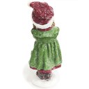 Ver imagem 2 de Escultura Menina Trompetista Natalina em Pé Decorativa 18cm