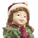 Ver imagem 4 de Escultura Menina Trompetista Natalina em Pé Decorativa 18cm