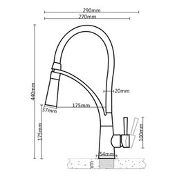 Torneira de Cozinha Gourmet Flexível Silicone Monocomando - Brinovar - 5
