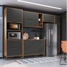 Cozinha Modulada Completa com 5 Peças 8 Portas 3 Gavetas e Mini Adega 100% MDF Vicenza - 1