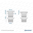 Ver imagem 6 de Válvula Click para Cubas 1.1/4" Inox Dourada