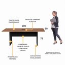 Ver imagem 3 de Mesa de Escritório Reunião 200cm com Caixa de Tomadas Multimóveis CR25335