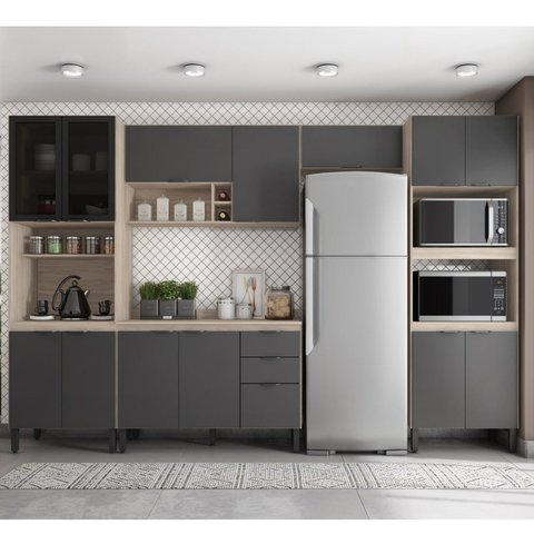 Cozinha Completa Firenze 05 Peças 14 Portas e 02 Gavetas 