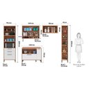 Ver imagem 4 de Cozinha Modulada Completa com 5 Peças 8 Portas 3 Gavetas e Vidro Reflecta 100% MDF Vicenza