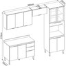Cozinha Completa Firenze 04 Peças 11 Portas e 02 Gavetas  - 4