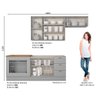 Cozinha 4 Peças Com Módulo De Forno De Embutir Amy Casa 812 - 2