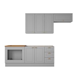 Cozinha 4 Peças Com Módulo De Forno De Embutir Amy Casa 812 - 4
