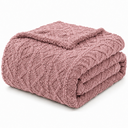 Ver imagem 1 de Manta Soft Casal Jacquard Paquistão 2,00m x 1,80m Rosê