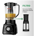 Ver imagem 4 de Liquidificador Mondial L99 550w 3v C/filtro 2,2l Preto